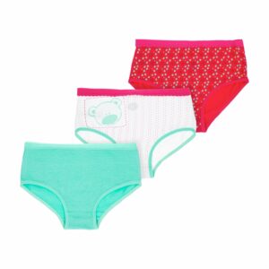 Panties Para Niñas Pack X 3 Uds Fucsia Y Turquesa PEQUEÑITAS