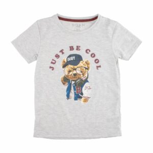 Camiseta Gris Con Diseño De Oso NOAH KIDS