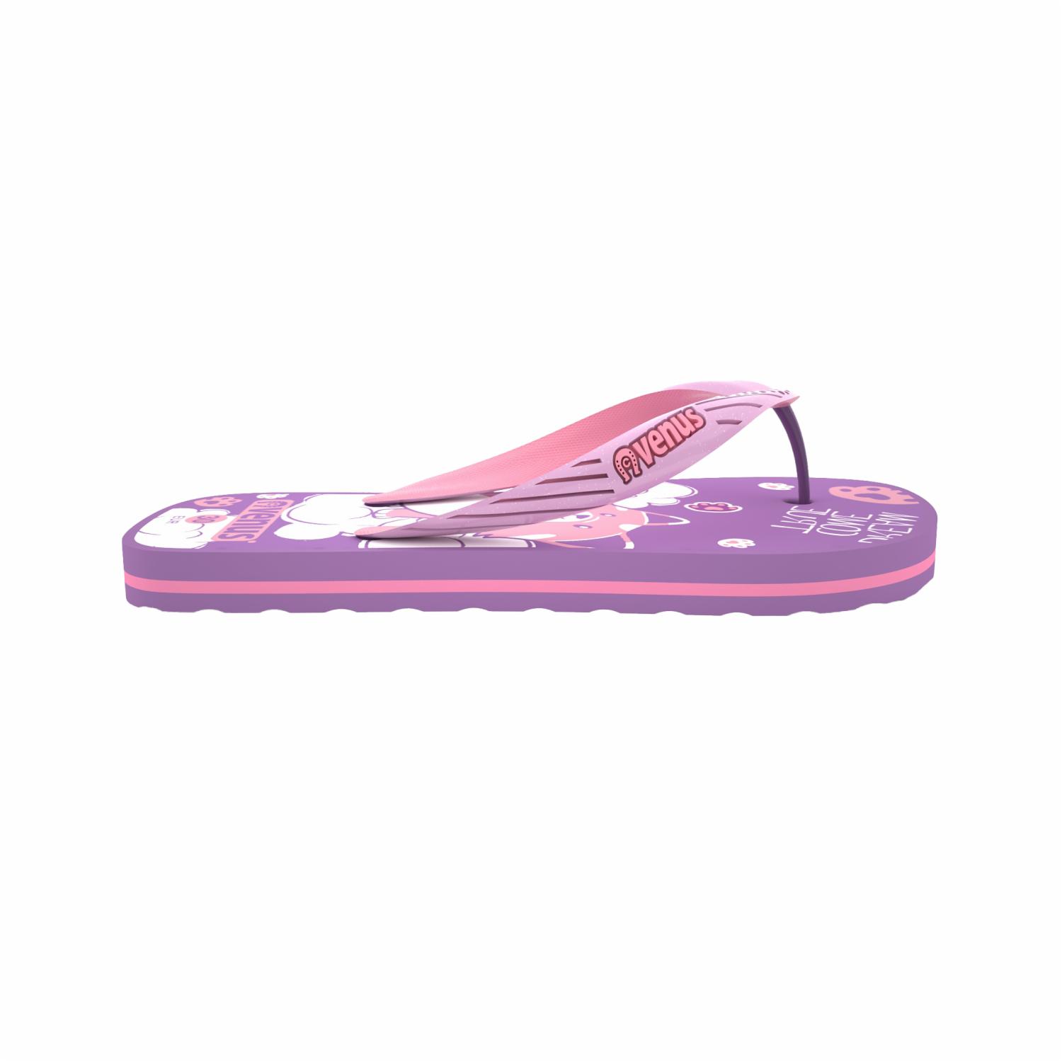 Zapatilla De Niña Con Tiras Diseño Kitty Violeta Con Rosado VENUS - Imagen 3