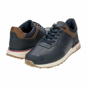 Zapato Urbano De Caballero Con Cordón Color Azul CARRENTO