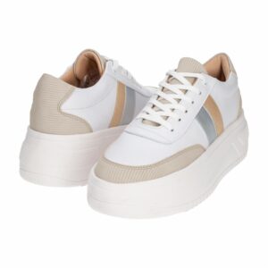 Zapato Urbano Blanco Con Cordón TREND & STYLE