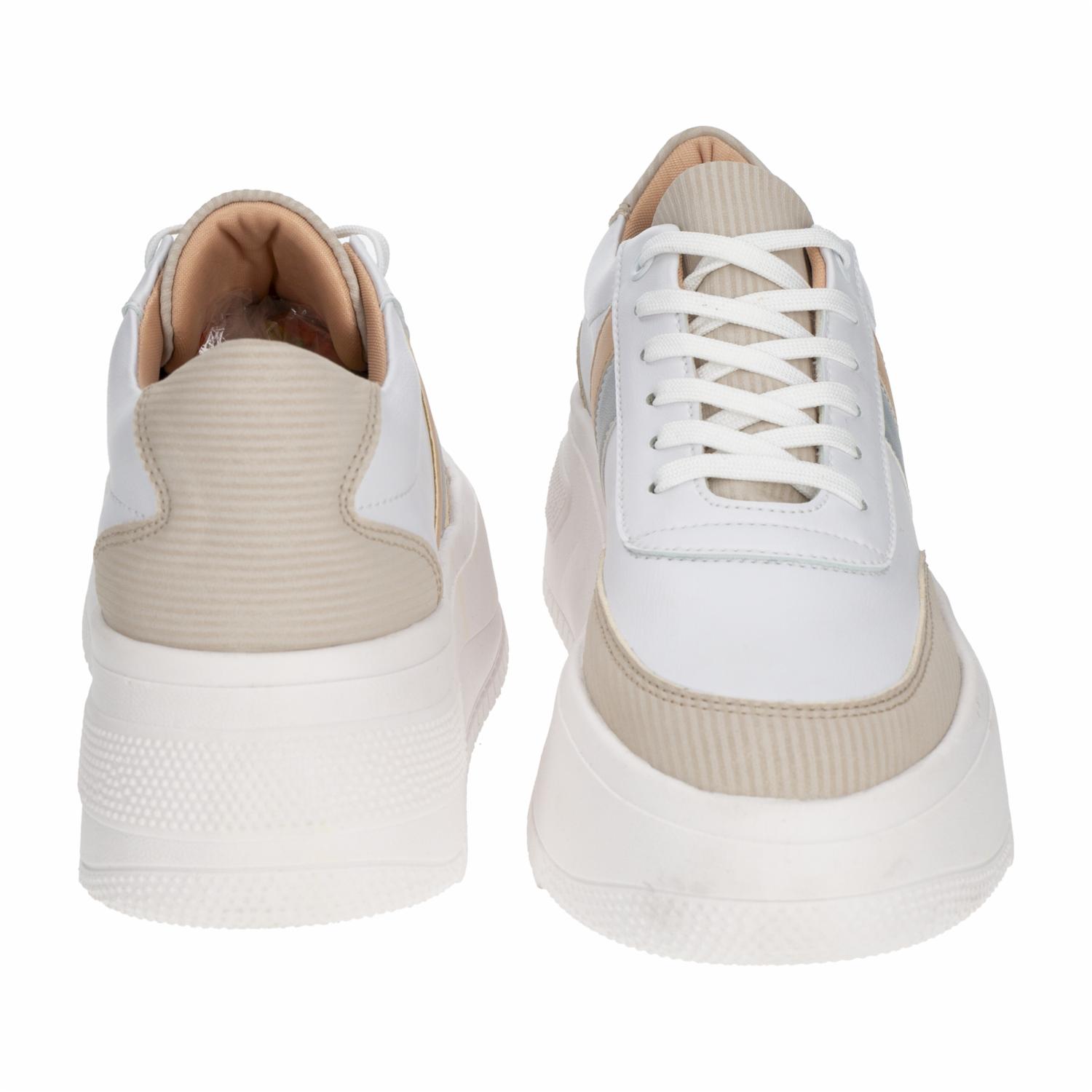 Zapato Urbano Blanco Con Cordón TREND & STYLE - Imagen 3