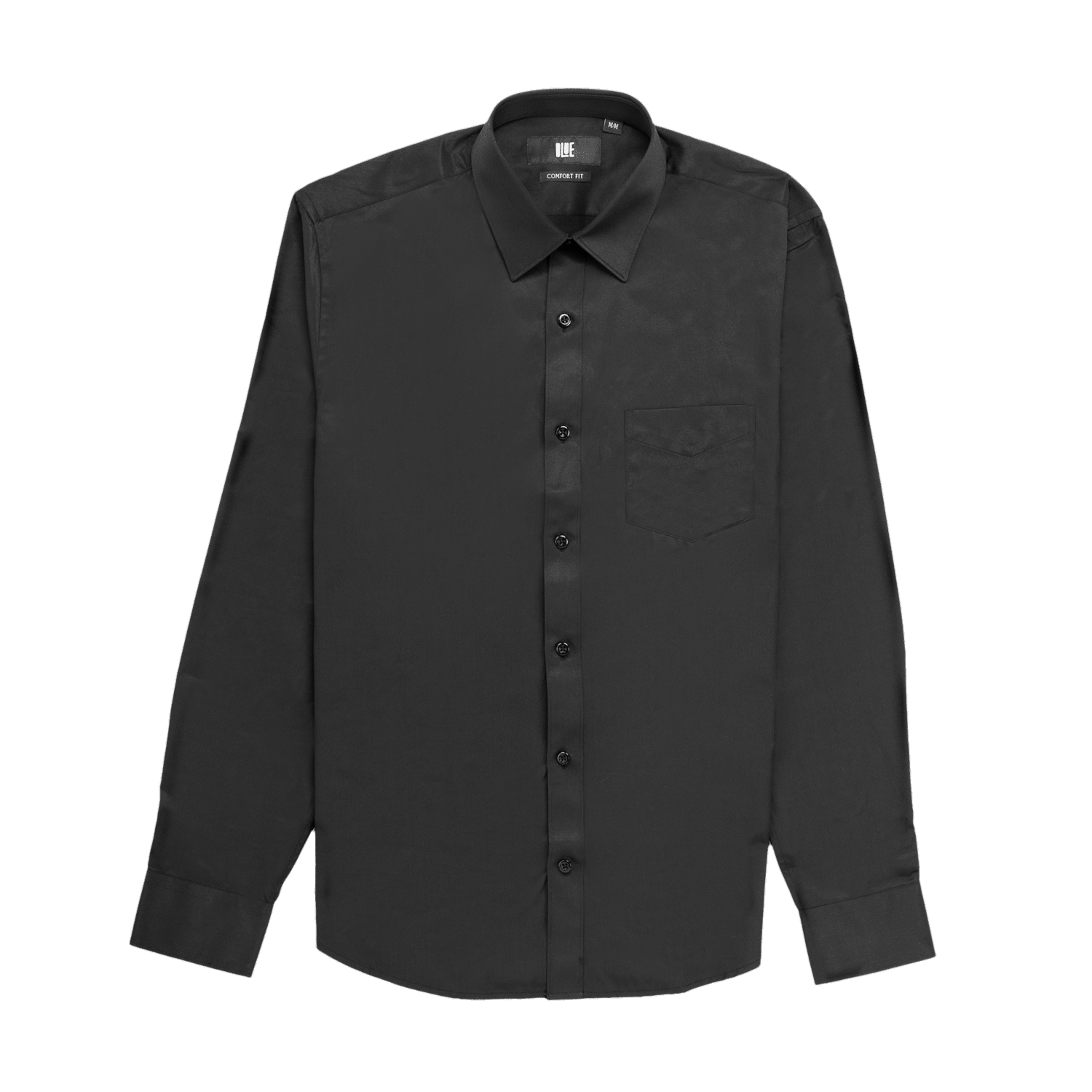 Camisa Twill Comfort Fit Puño Redondo BLUE