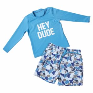 Terno De Baño 2 Piezas Buzo Manga Corta Y Water Short NERY FAS