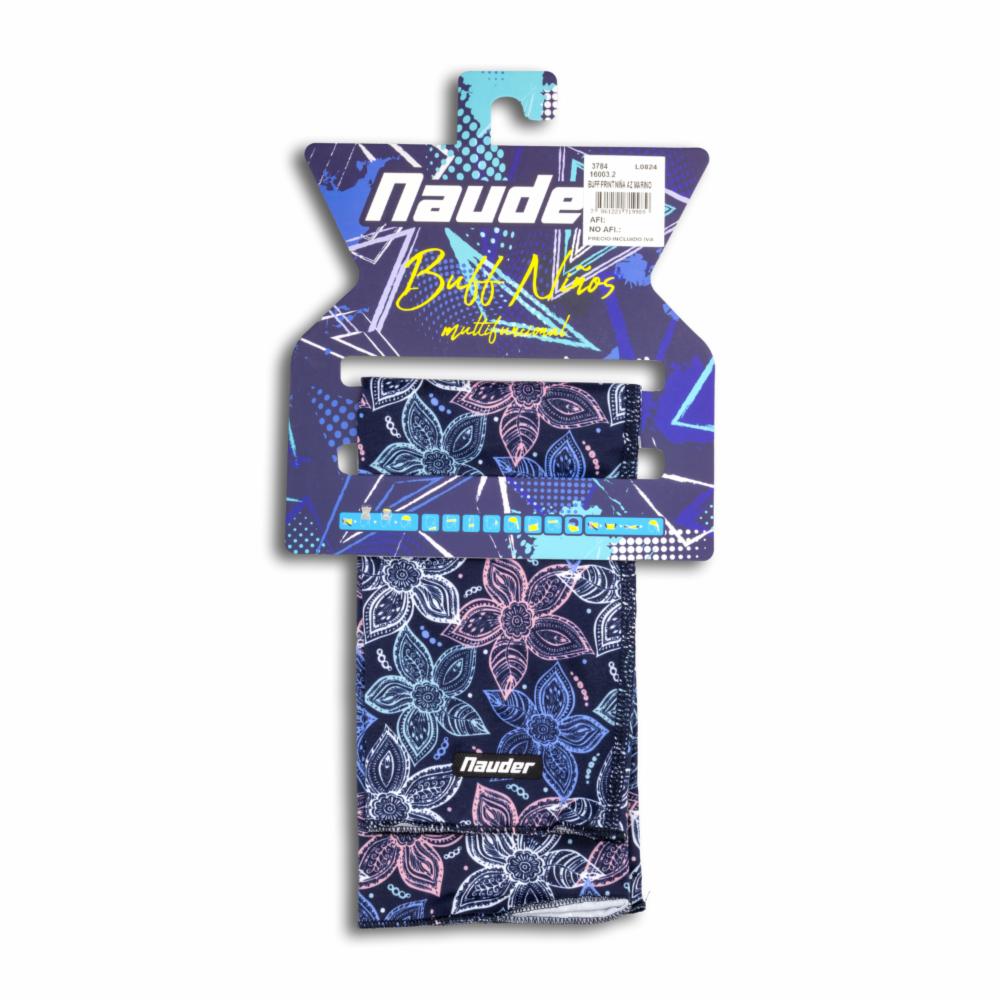 Pañuelo Tubular Multiusos Diseño Para Niña Color Azul Marino NAUDER Única