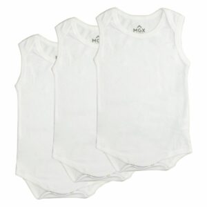 Body Bebé Unisex Organic Blanco MGX BABY
