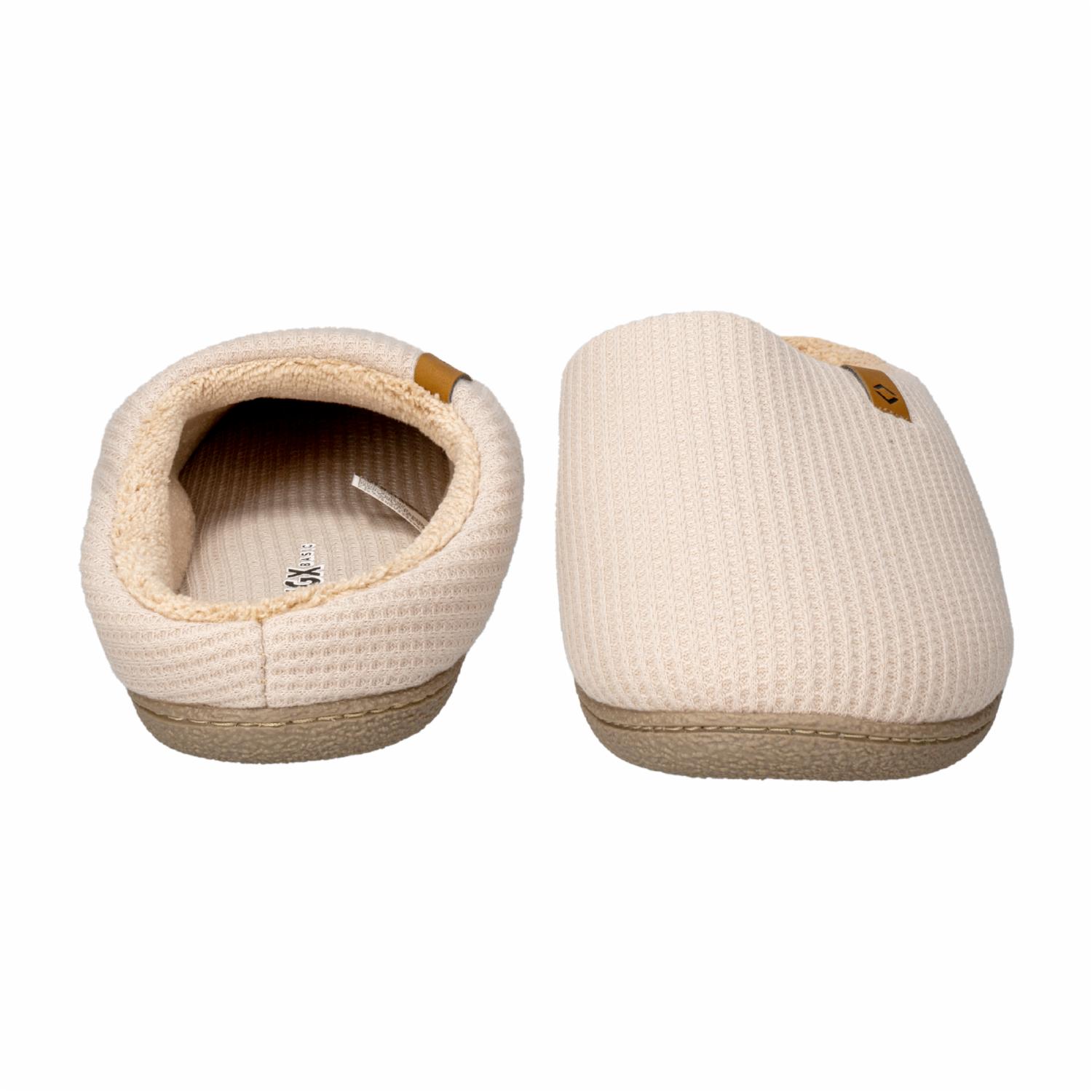 Pantuflas Diseño Waffle Beige MGX