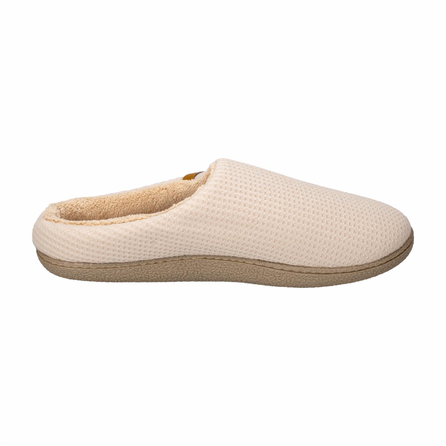 Pantuflas Diseño Waffle Beige MGX