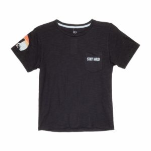 Camiseta Manga Corta Stay Wild Negro GRECO Talla 14