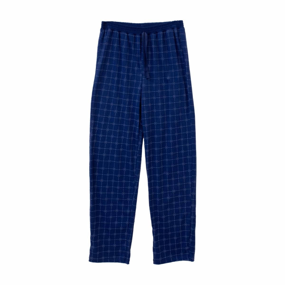 Pijama Manga Larga Pantalón Azul Combinado GRECO Talla Mediana