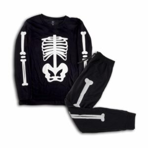 Pijama Manga Larga Esqueleto Auto Luz HALLOWEEN