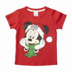 Camiseta Navideña Manga Corta Minnie DISNEY