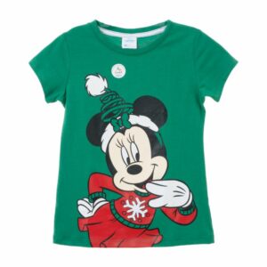 Camiseta Navideña Manga Corta Minnie DISNEY