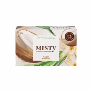 Jabón En Barra De Glicerina Sweet Coco Vanilla MISTY 120 G