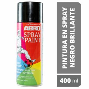 Spray De Pintura Negro Brillante N11 400Ml ABRO Unidad