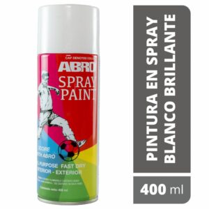 Spray De Pintura Blanco Brillante N16 400Ml ABRO Unidad