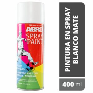 Spray De Pintura Blanco Mate N20 400Ml ABRO Unidad