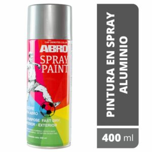 Spray De Pintura Aluminio N26 400Ml ABRO Unidad