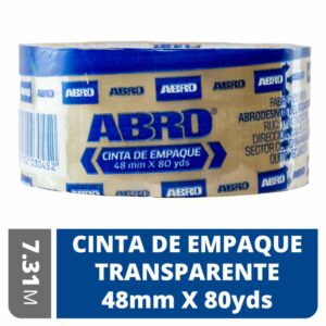 Cinta De Embalaje Trans 48Mmx 80 Yardas ABRO Unidad
