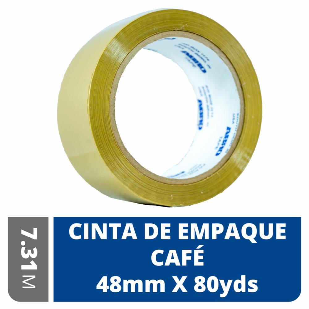 Cinta De Embalaje Cafe 48Mmx 80 Yardas ABRO Unidad - Imagen 2
