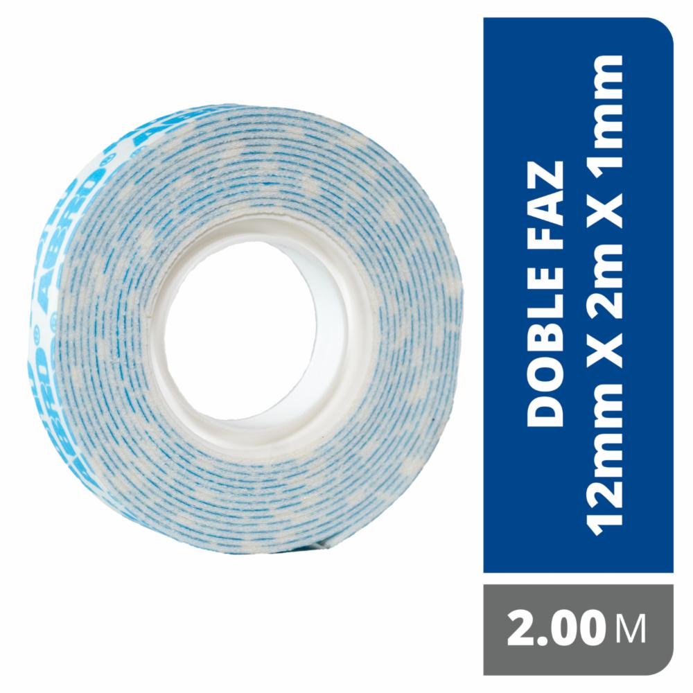 Cinta Doble Faz 12Mmx 2Metros ABRO Unidad - Imagen 2