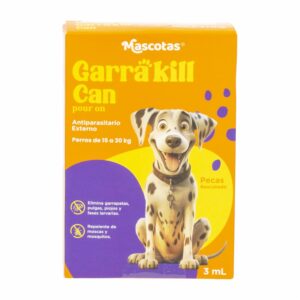 Pipeta Antiparasitario Para Perro De 15 a 30 Kg GARRA KILL CAN 3 Ml