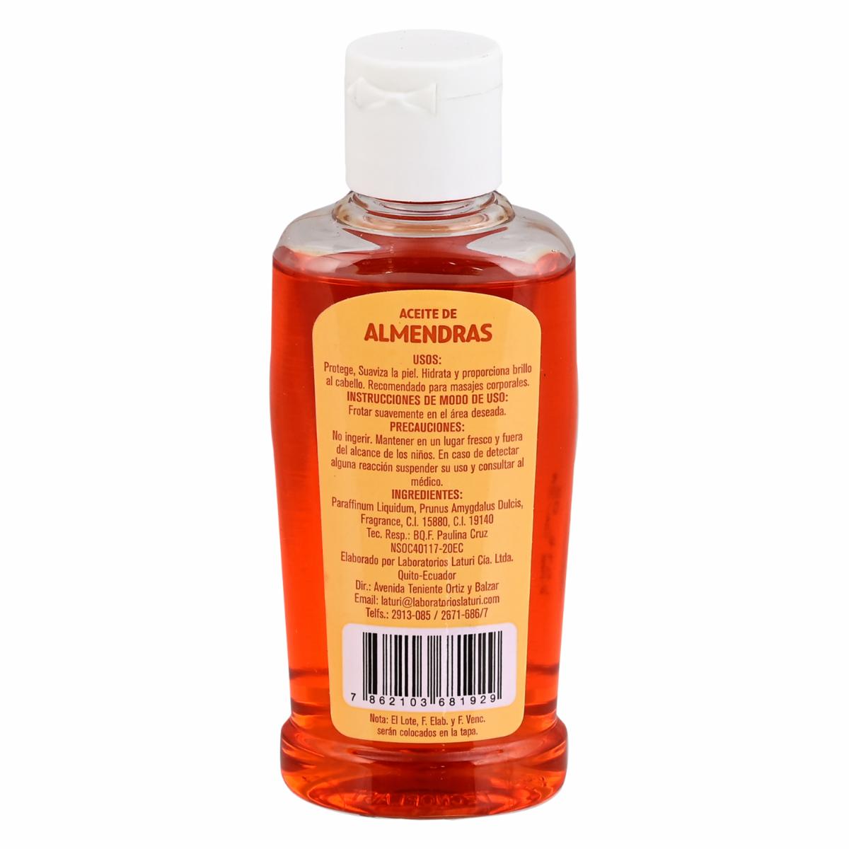 Aceite De Almendras LATURI 120 Ml - Imagen 2