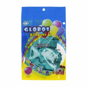 Globo Cumpleaños Estándar Turquesa N.9 Calidad Helio IMPORTADORA CUMPLEAÑOS X 10 Uds