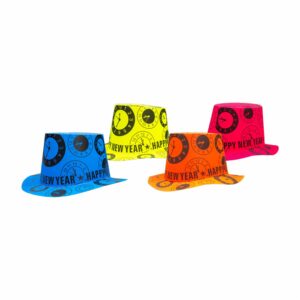 Sombrero Negro Feliz Año IMPORTADORA CUMPLEAÑOS Unidad