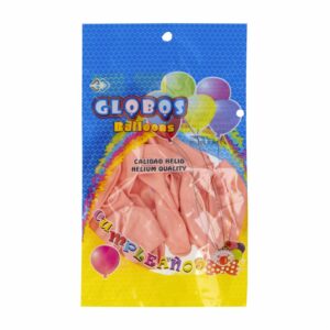 Globo Cumpleaños Pastel Coral N.9 Calidad Helio IMPORTADORA CUMPLEAÑOS X 10 Uds