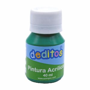 Pintura Acrílica Color Verde Pasto DEDITOS 40Ml