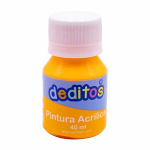 Pintura Acrílica Color Neón Naranja DEDITOS 40Ml