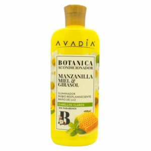 Acondicionador De Cabello Botánica Manzanilla Miel Y Girasol AVADÍA 400 Ml