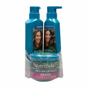 Pack De Shampoo Mas Tratamiento Gratis Acondicionador Pro-Hialuronico NUTRIBELA 1070 Ml