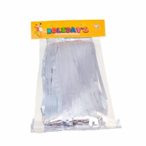 Cortina Decorativa De Fiestas Color Plata HOLIDAY'S 2 Metros