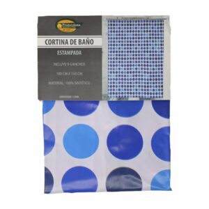 Cortina De Baño Estampada. PROTECZIONA 180X150CM