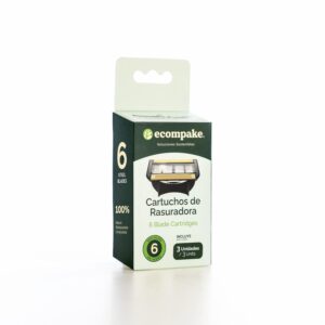 Repuesto De Afeitadora Para Hombre De Bamboo ECOMPAKE 3 Uds