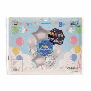 Bouquet De Goblos Diseño Cumpleaños Azul COLOR TOYS 22"