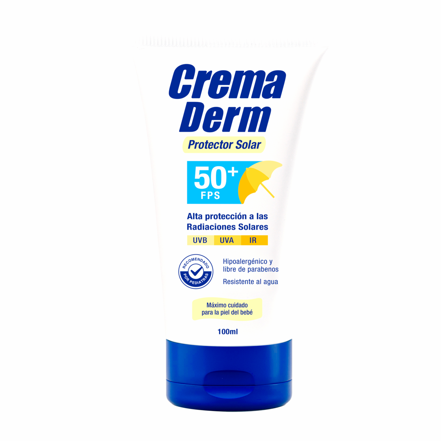 Protector Solar Facial Con Protección Spf50 CREMA DERM 100 Ml