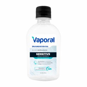 Enjuague Bucal Antibacterial Sensitive VAPORAL 250 Ml