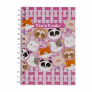 Diario Escolar Femenino Pasta Dura De Doble Anillo OIMI Unidad