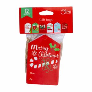 Etiquetas De Regalo Navidad OIMI X 12 Uds