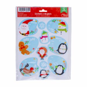 Stickers Navideños De Para Adhesivas OIMI X 12 Uds