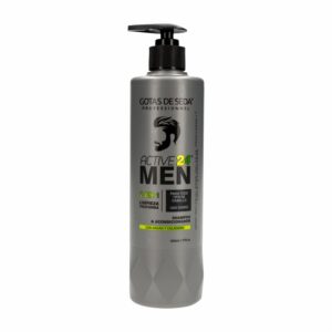 Shampoo Y Acondicionador Capilar 2 en 1 Para Todo Tipo De Cabello Gotitas De Seda ACTIVE 24 MEN 500 Ml