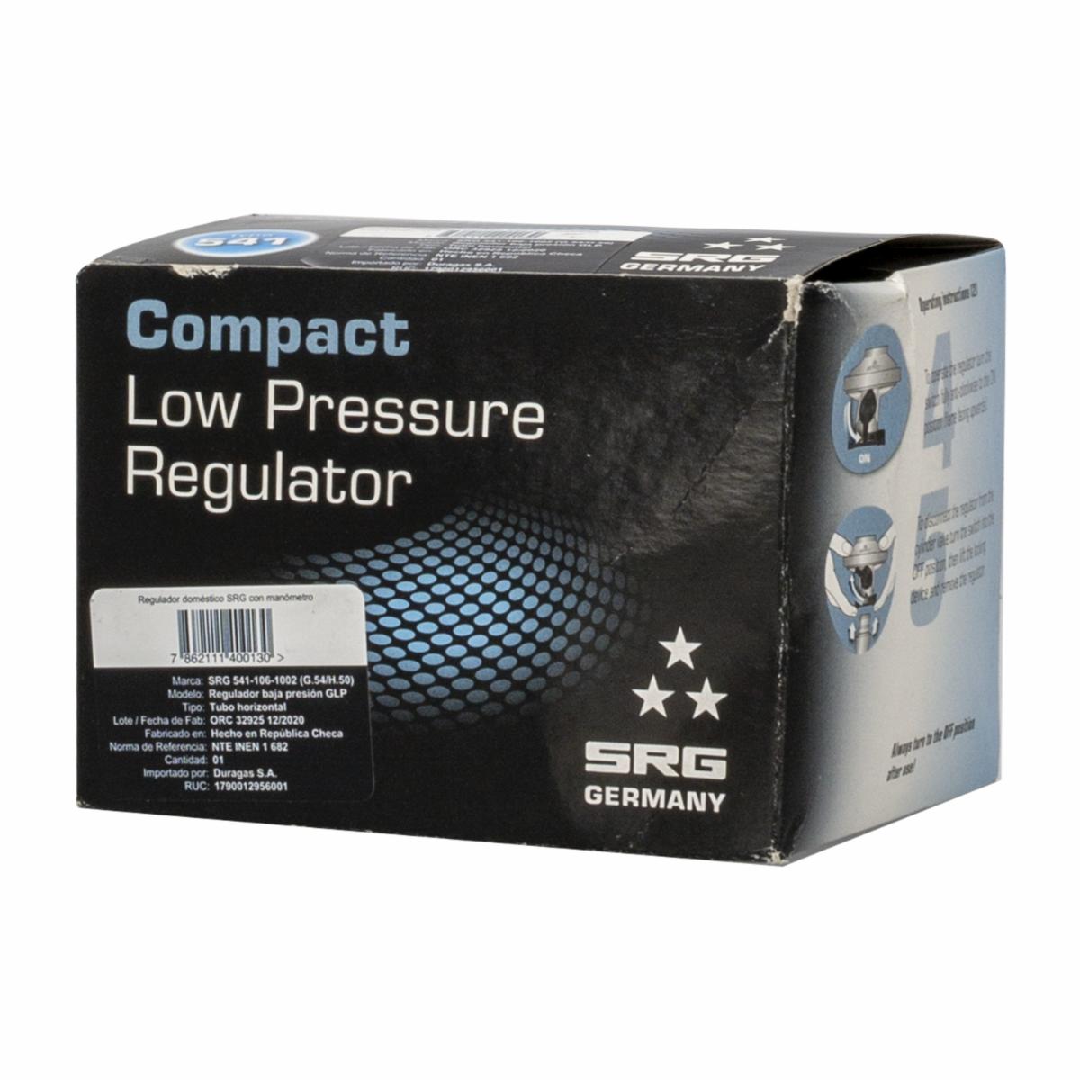 Regulador De Gas Con Indicador De Reserva DURAGAS Domestico