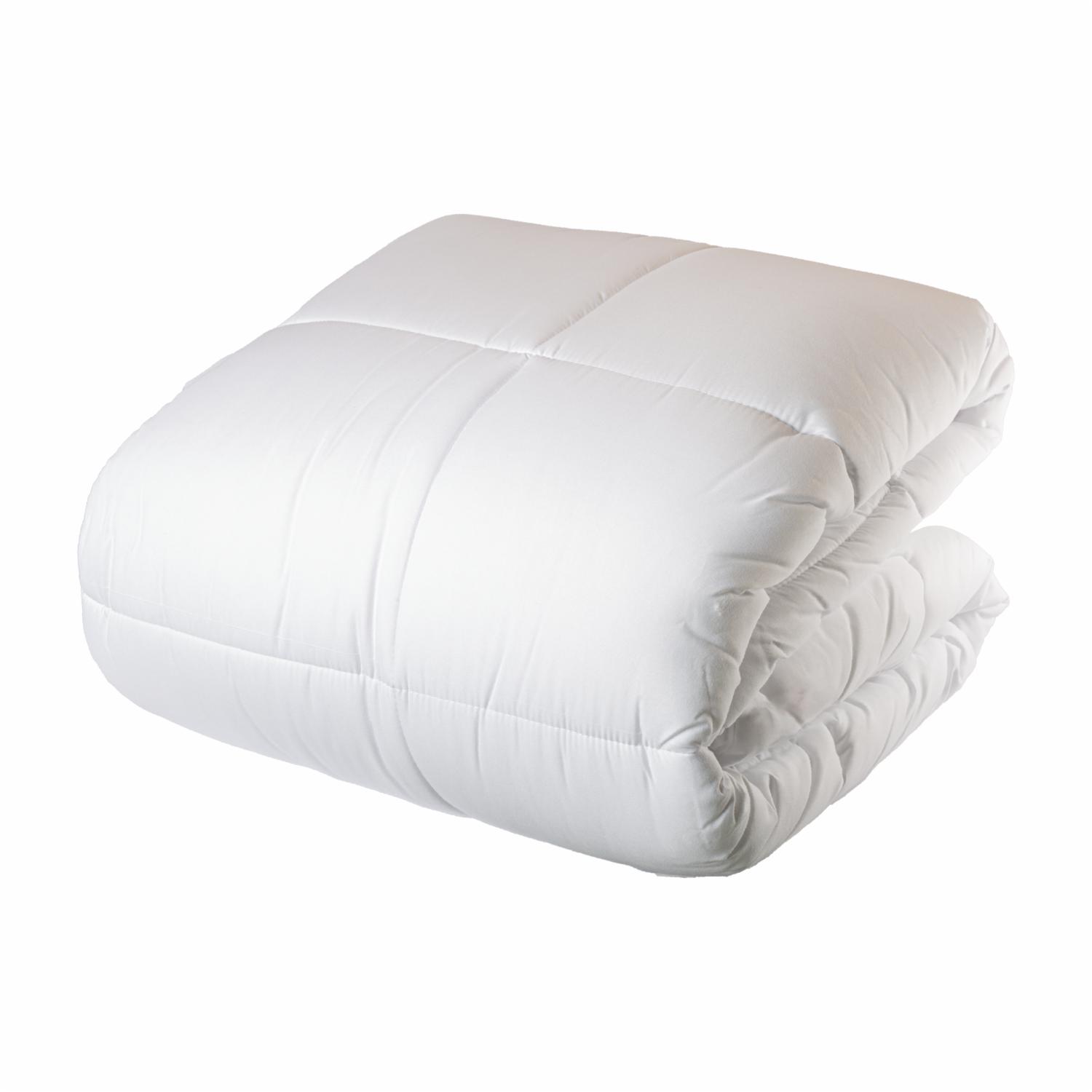 Plumón Blanco Tacto Piel Durazno MODERTEX 1 1/2 Plazas