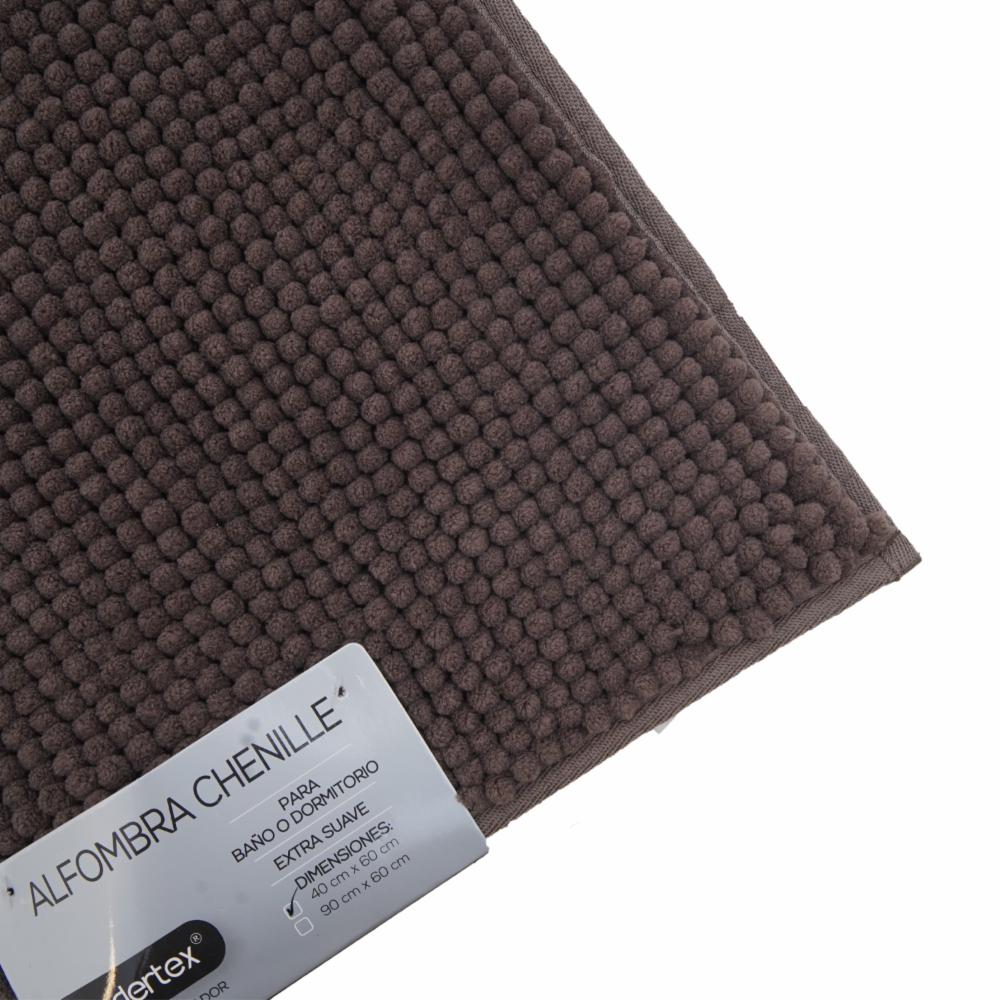Alfombra Para Baño Chenille Café MODERTEX 40 X 60 Cm - Imagen 2