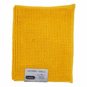 Alfombra Para Baño Chenille Amarillo MODERTEX 40 X 60 Cm