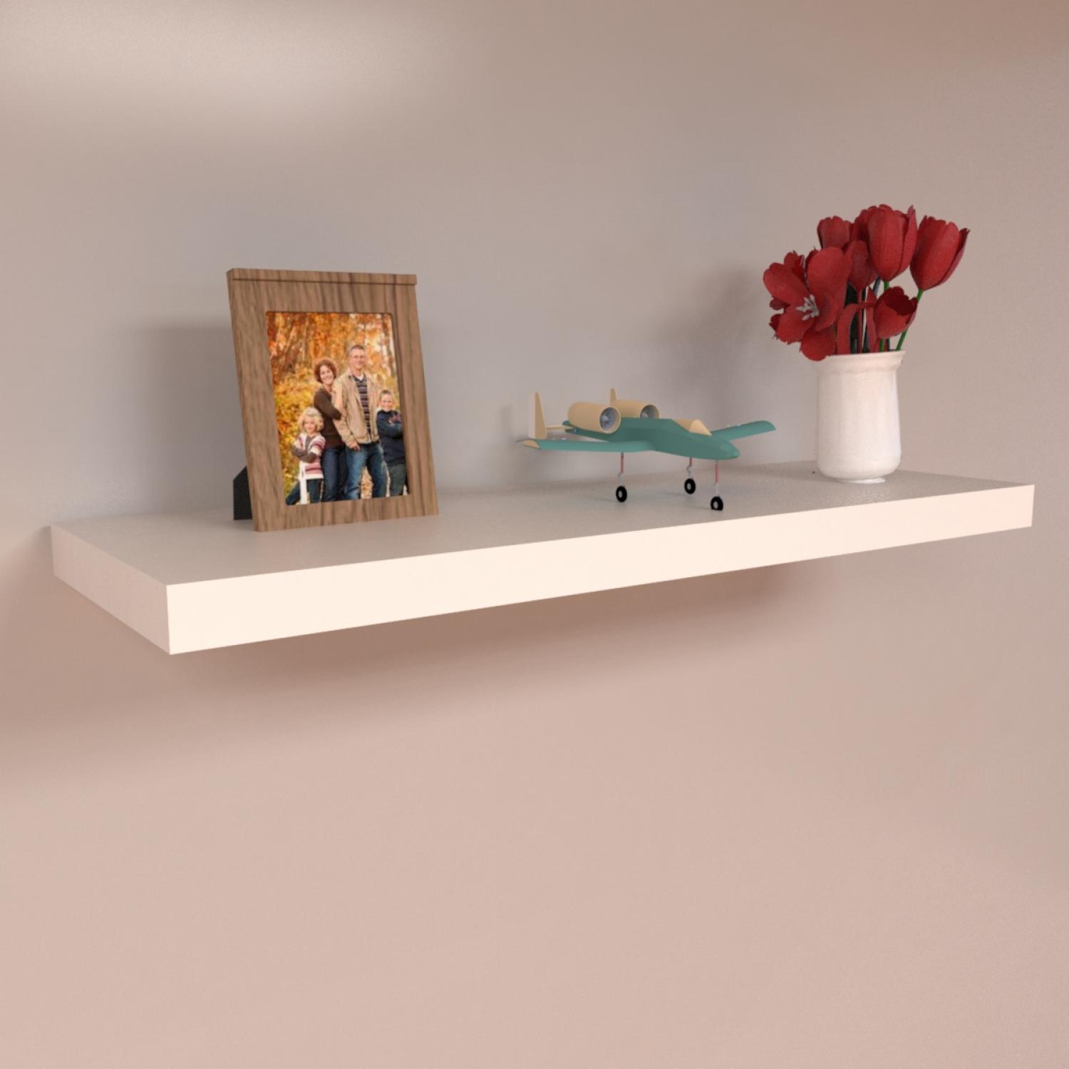 Repisa Flotante Blanco MUEBLE FÁCIL - Imagen 2