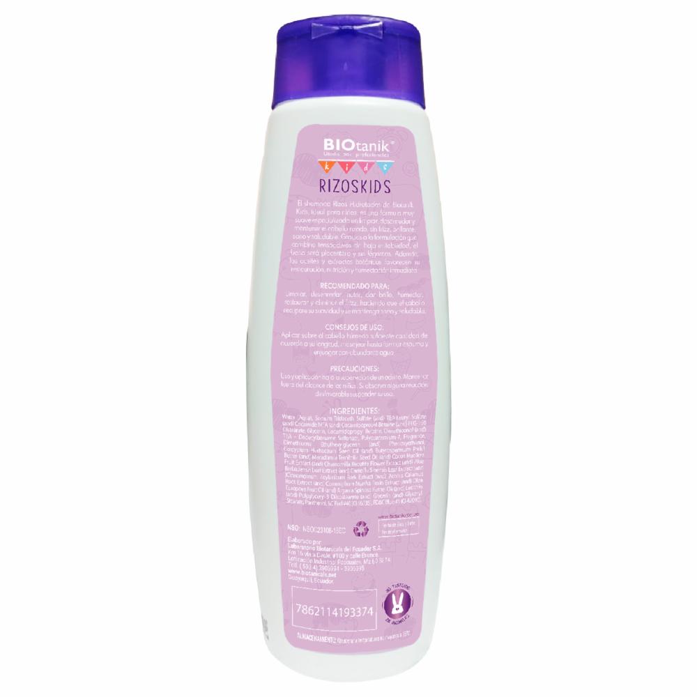 Shampoo Infantil Rizos Hidratados Kids BIOTANIK 500 Ml - Imagen 2